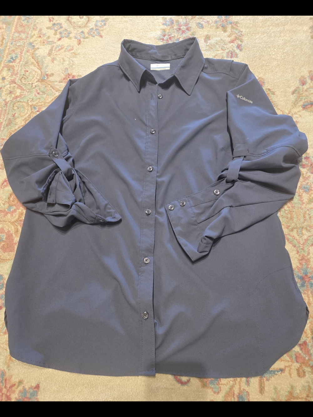 Columbia Anytime Lite Women's Long Sleeve Shirt UPF 50 Sz Med